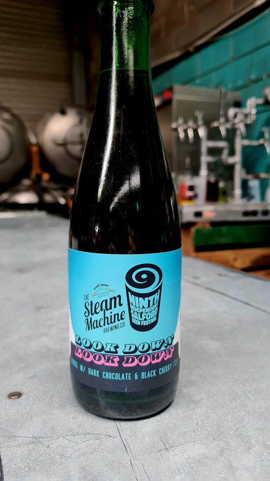 "Look Down Look Down" Dubbel w/ Dark Chocolate & Black Cherry 7.2% 375ml Bottle