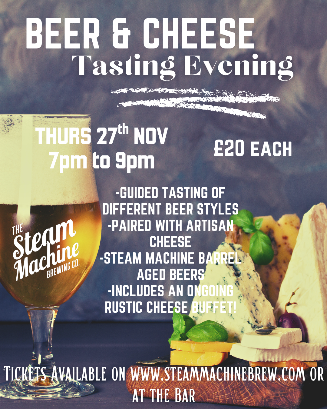 Tasting Evening With Nick - Exploring Beer and Cheese!