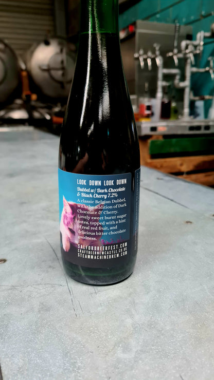 "Look Down Look Down" Dubbel w/ Dark Chocolate & Black Cherry 7.2% 375ml Bottle